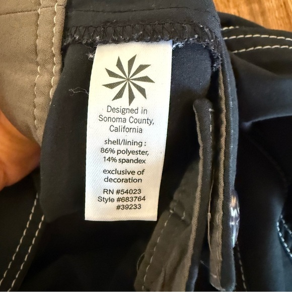 ATHLETA Women’s Black A Line Skater Flare Skirt Inner Shorts Size 6 - Picture 4 of 8